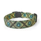 Black with Yellow & Teal Blue Suns Dog Collar