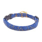 Blue & Gold Marble Cat Collar