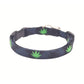 Black & Green Cannabis Cat Collar