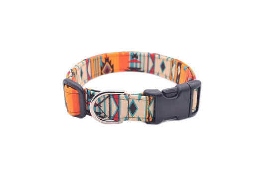 Multicolor Southwest Tribal Dog Collar