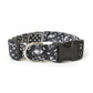 Black & White Paisley Bandana Print Dog Collar