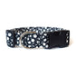 Black & White Floral Dog Collar