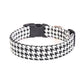 Black & White Houndstooth Dog Collar