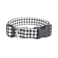 Black & White Houndstooth Dog Collar