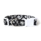 Black & White Floral Outlines Dog Collar