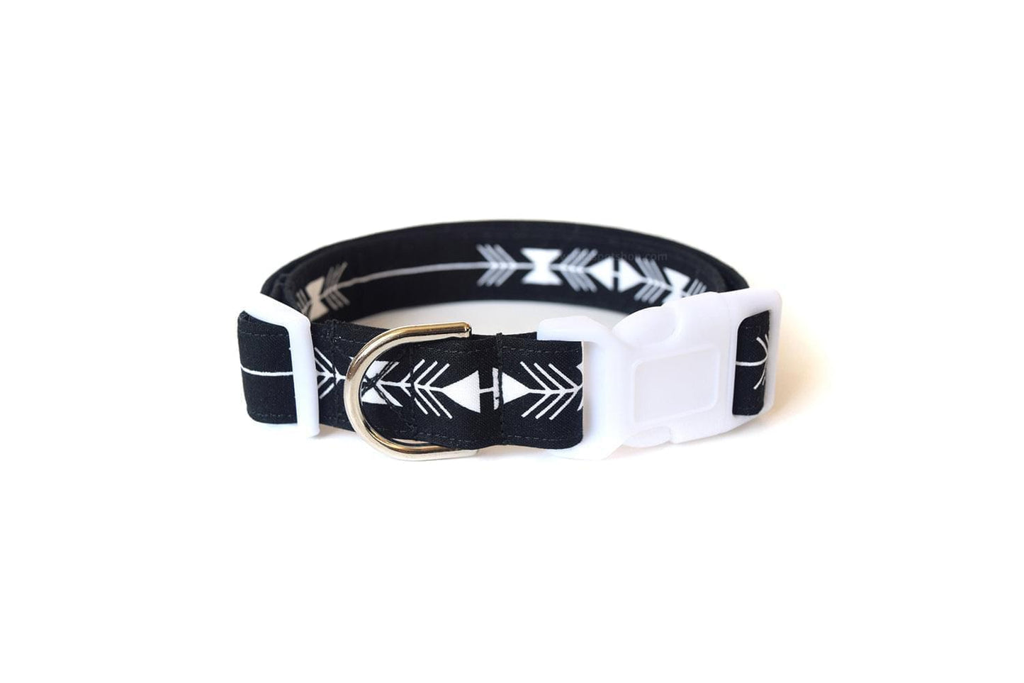 Black & White Southwest Tribal Dog Collar