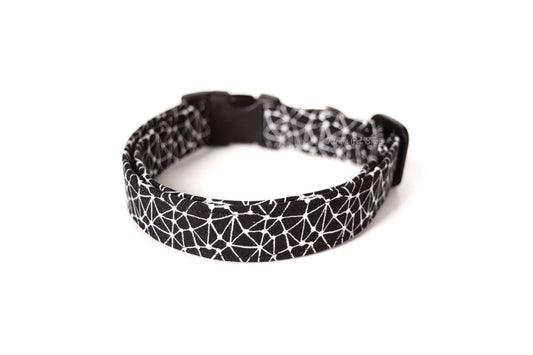 Black & White Web Dog Collar