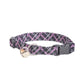 Black & Purple Plaid Cat Collar