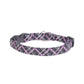 Black & Purple Plaid Cat Collar