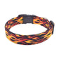 Black with Red, Orange & Yellow Flames Dog Collar