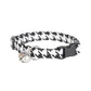 Black & White Houndstooth Cat Collar