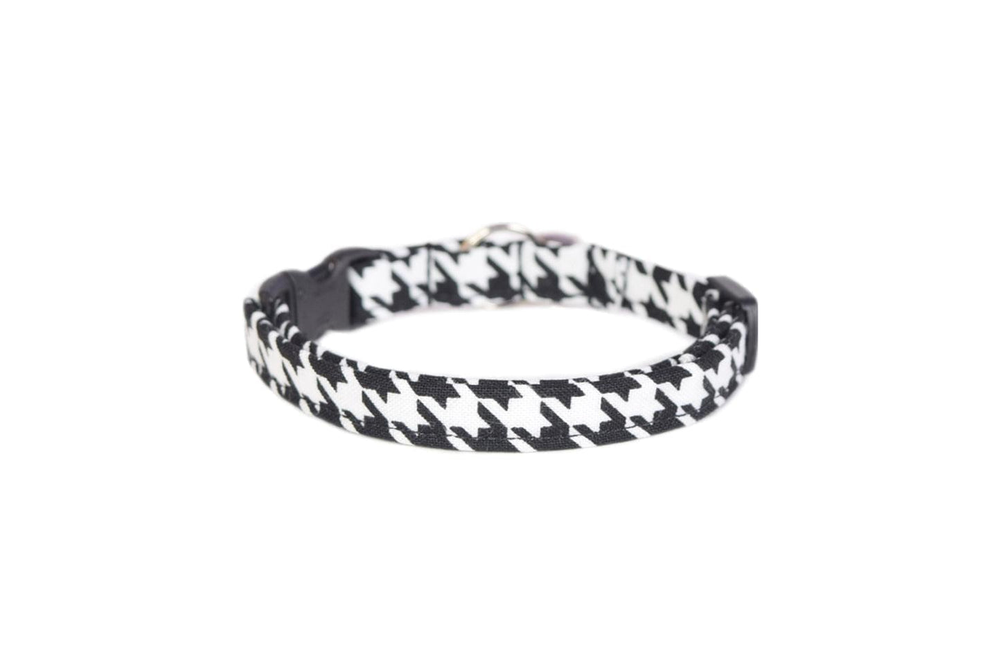 Black & White Houndstooth Cat Collar