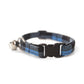 Blue Buffalo Plaid Cat Collar - Blue & Black Buffalo Check - Breakaway Cat Collar - Handmade by Kira's Pet Shop