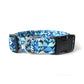 Blue Geometric Shapes Dog Collar