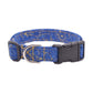 Blue & Gold Marble Dog Collar