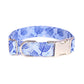 Blue Menorah Hanukkah Dog Collar