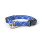 Blue Cat Collar - Blue Plaid Breakaway Cat Collar - Handmade by Kira's Pet Shop