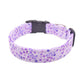 Lilac Purple Stone Pattern Dog Collar - Lavender Cobblestones - Handmade by Kira's Pet Shop