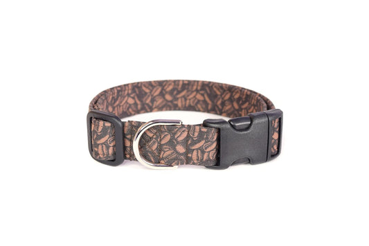 Brown Coffee Beans Dog Collar