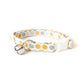 Honeycomb Cat Collar - Gray & Yellow-Gold Hexagons - Breakaway Cat Collar - Handmade by Kira's Pet Shop
