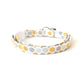 Honeycomb Cat Collar - Gray & Yellow-Gold Hexagons - Breakaway Cat Collar - Handmade by Kira's Pet Shop