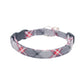 Gray & Red Plaid Breakaway Cat Collar - Gray Plaid Cat Collar - Handmade by Kira's Pet Shop