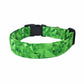 Green Crystal Dog Collar - Green Quartz Pattern - Handmade by Kira's Pet Shop