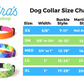 Kira's Pet Shop Dog Collar Size Chart - Choose from XS, Small, Medium, Large or XL