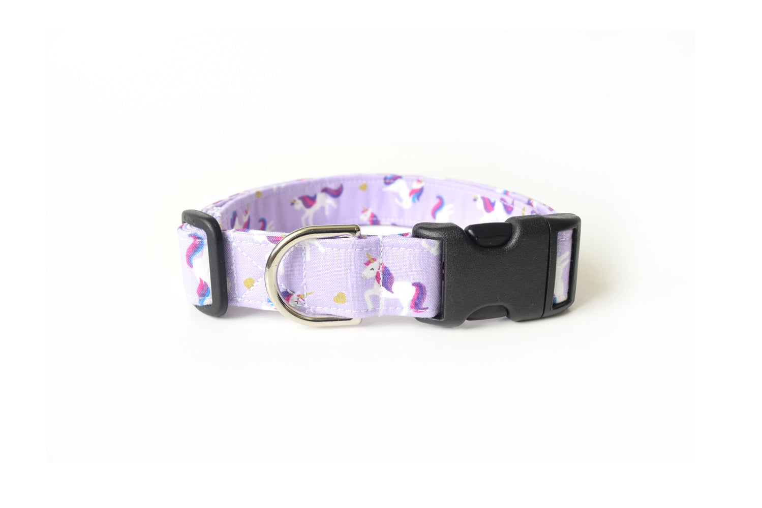 Lilac Purple Unicorn Dog Collar - Handmade by Kira's Pet Shop