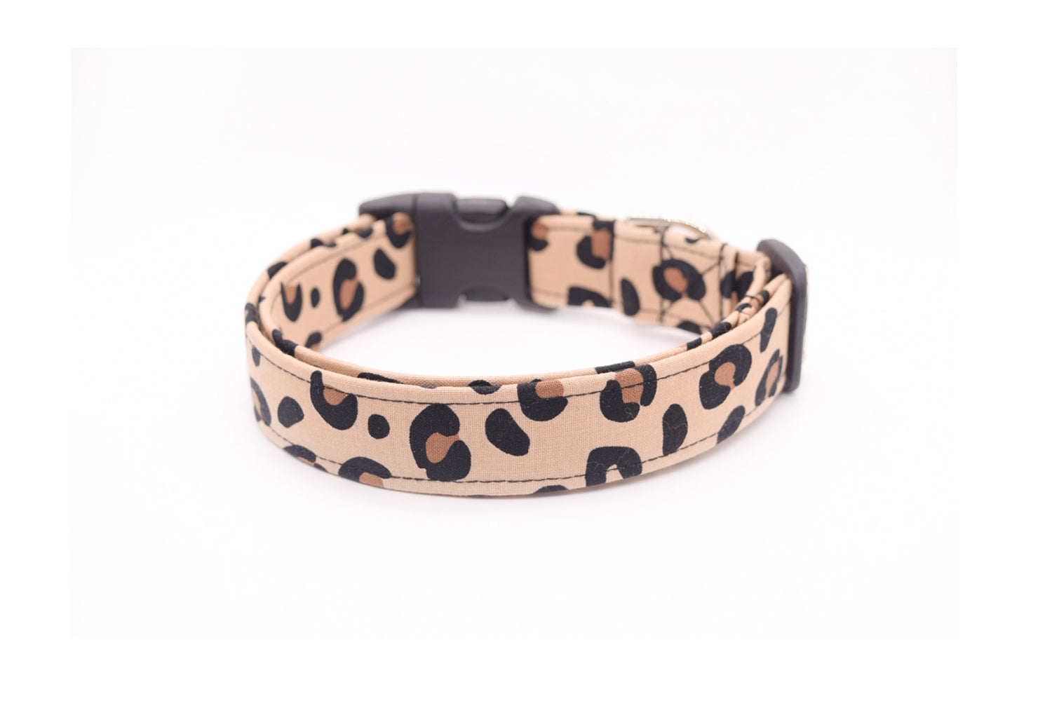 Leopard Print Dog Collar - Handmade by Kira's Pet Shop