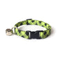 Lime Green & Black Plaid Cat Collar - Lime Green Breakaway Cat Collar - Handmade by Kira's Pet Shop
