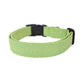 Modern Lime Green Geometric Lines Dog Collar - Handmade by Kira's Pet Shop