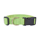 Modern Lime Green Geometric Lines Dog Collar - Handmade by Kira's Pet Shop