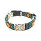 Modern Multicolor Southwest Tribal Dog Collar - Handmade by Kira's Pet Shop