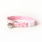Pink Cat Collar - Pastel Pink Rain Breakaway Cat Collar - Handmade by Kira's Pet Shop