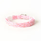 Pink Cat Collar - Pastel Pink Rain Breakaway Cat Collar - Handmade by Kira's Pet Shop