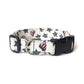 Patriotic American Hearts & Stars Dog Collar - Handmade by Kira's Pet Shop