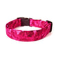 Hot Pink Dog Collar - Quartz Crystal Pattern Collar - Handmade by Kira's Pet Shop