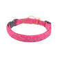 Hot Pink Cat Collar - Pink & Gold Marble Breakaway Cat Collar - Handmade by Kira's Pet Shop