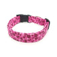 Magenta Pink Leopard Print Dog Collar - Handmade by Kira's Pet Shop