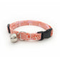 Mushroom Cat Collar - Pink Mushroom Print Breakaway Cat Collar - Cottagecore - Handmade by Kira's Pet Shop