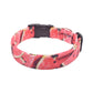 Pink Watermelon Slices Dog Collar - Handmade by Kira's Pet Shop