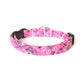 Pink Paisley Breakaway Cat Collar - Pink Bandana Print Cat Collar - Handmade by Kira's Pet Shop