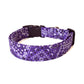 Purple Paisley Bandana Print Dog Collar - Handmade by Kira's Pet Shop