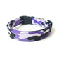 Purple & Black Camouflage Dog Collar - Handmade by Kira's Pet Shop