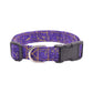 Purple & Gold Marble Dog Collar - Handmade by Kira's Pet Shop