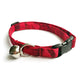 Ruby Red Crystal Breakaway Cat Collar - Red Cat Collar -Handmade by Kira's Pet Shop