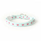 Mint Seafoam Cat Collar - Seafoam Green with Pink Hearts - Valentine's Day Cat Collar - Breakaway Cat Collar - Handmade by Kira's Pet Shop