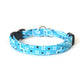 Sky Blue Cat Collar - Blue Paisley Bandana Print Breakaway Cat Collar - Handmade by Kira's Pet Shop