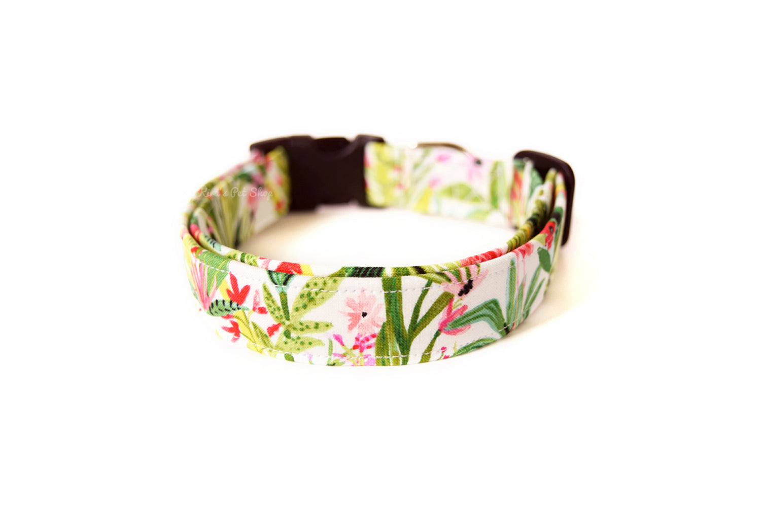 Tropical Summer Dog Collar - Handmade by Kira's Pet Shop